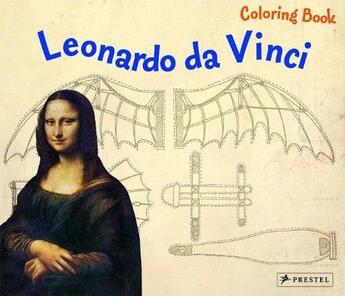 Couverture du livre « Coloring book Leonardo da Vinci » de Doris Kutschbach aux éditions Prestel