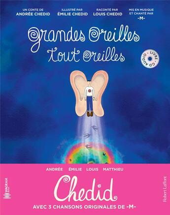 Couverture du livre « Grandes oreilles tout oreilles » de Chedid aux éditions Robert Laffont