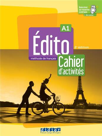 Couverture du livre « Edito a1 - edition 2022 - cahier d'activites + didierfle.app » de Amoravain/Blasco aux éditions Didier