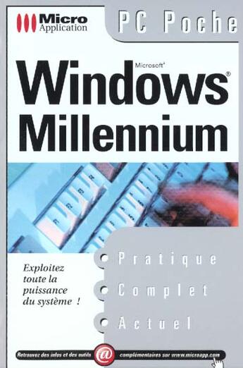 Couverture du livre « Pc Poche Windows Millenium » de Micro Application aux éditions Micro Application