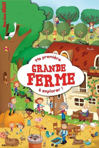 Couverture du livre « Ma première grande ferme à explorer ! mon livre géant » de  aux éditions Piccolia