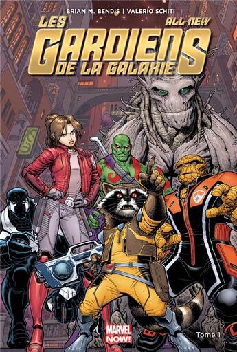 Couverture du livre « Les all-new Gardiens de la Galaxie t.1 » de Valerio Schiti et Brian Michael Bendis aux éditions Panini