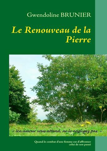 Couverture du livre « Le renouveau de la pierre » de Gwendoline Brunier aux éditions Books On Demand