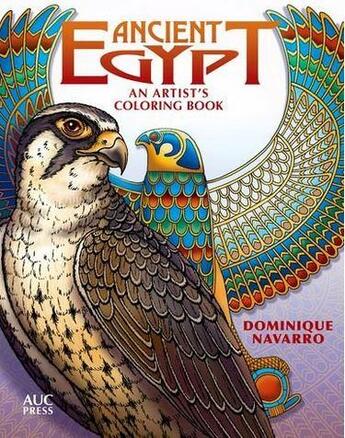 Couverture du livre « Ancient egypt:an artist's colouring book » de Navarro Dominique aux éditions Interart