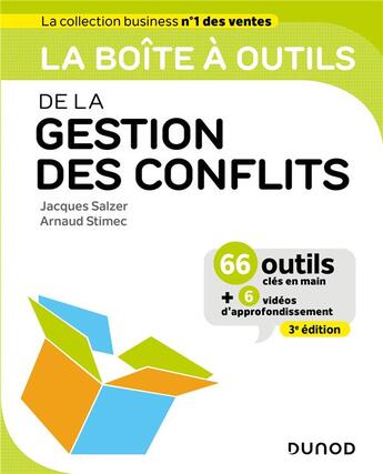 Couverture du livre « La boîte à outils : de la gestion des conflits (3e édition) » de Arnaud Stimec et Jacques Salzer aux éditions Dunod