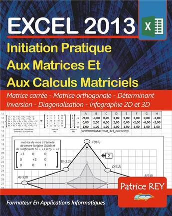 Couverture du livre « Les matrices avec excel 2013 - et vba » de Patrice Rey aux éditions Books On Demand