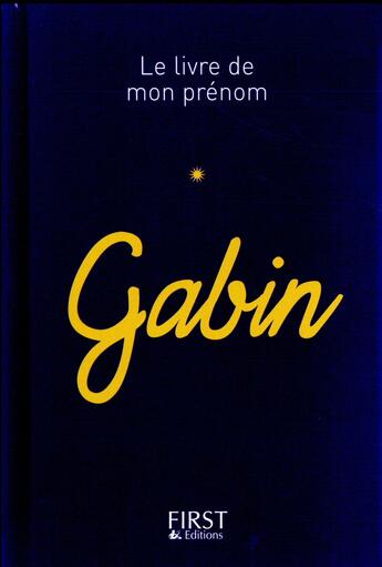 Couverture du livre « Gabin » de Jules Lebrun aux éditions First