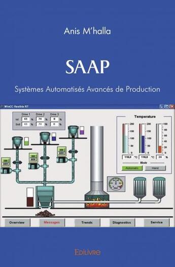 Couverture du livre « Saap - systemes automatises avances de production » de M'Halla Anis aux éditions Edilivre