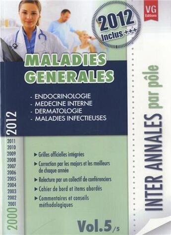 Couverture du livre « Inter annales par poles maladies generales vol 5 2000-2012 » de  aux éditions Vernazobres Grego