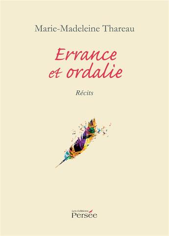 Couverture du livre « Errance et ordalie » de Marie-Madeleine Thareau aux éditions Persee