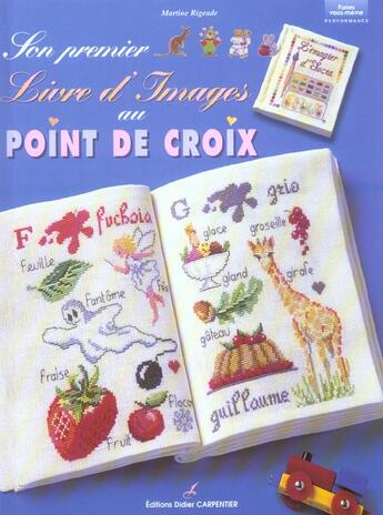 Couverture du livre « Son premier livre d'images au point de croix » de Martine Rigeade aux éditions Editions Carpentier