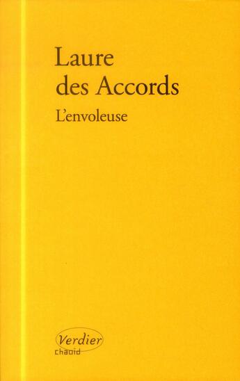 Couverture du livre « L'envoleuse » de Laure Des Accords aux éditions Verdier