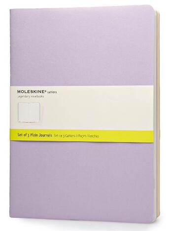 Couverture du livre « Cahier pastel set de 3 très grand format pages blanches » de Moleskine aux éditions Moleskine Papet