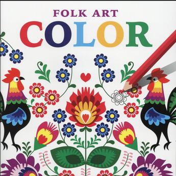 Couverture du livre « Folk art color » de  aux éditions Chantecler