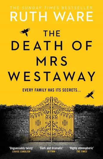 Couverture du livre « THE DEATH OF MRS. WESTAWAY » de Ruth Ware aux éditions Random House Uk