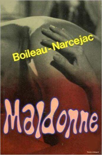 Couverture du livre « Maldonne » de Boileau-Narcejac aux éditions Denoel