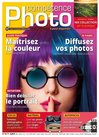 Couverture du livre « Competence photo n 84 - maitrisez (enfin) la couleur - en retouche photo » de  aux éditions Knowware