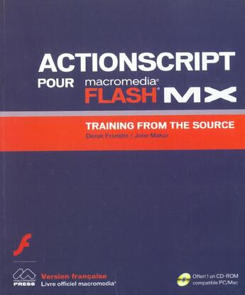Couverture du livre « Actionscrip Pour Flash Mx » de Derek Franklin et Jobe Makar aux éditions Peachpit Press