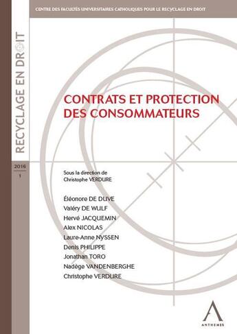 Couverture du livre « Contrats et protection des consommateurs » de  aux éditions Anthemis