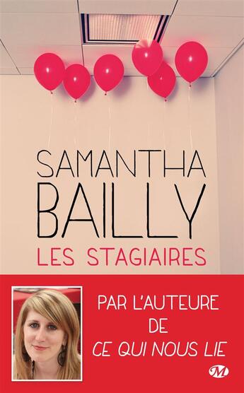 Couverture du livre « Les stagiaires » de Samantha Bailly aux éditions Milady