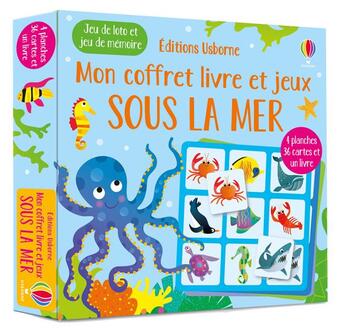 Couverture du livre « Sous la mer - mon coffret livre et jeux » de Nolan/Lucas aux éditions Usborne