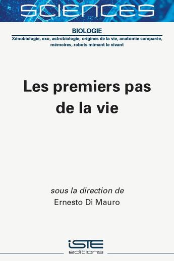 Couverture du livre « Les premiers pas de la vie » de Ernesto Di Mauro aux éditions Iste