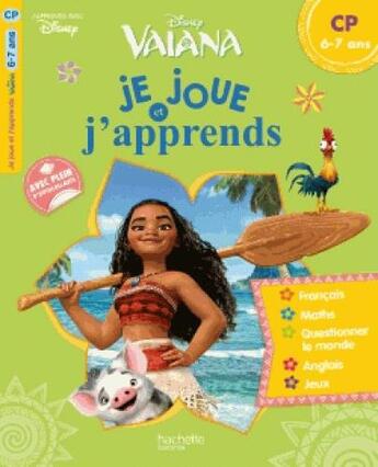 Couverture du livre « Je joue et j'apprends vaiana cp » de  aux éditions Hachette Education