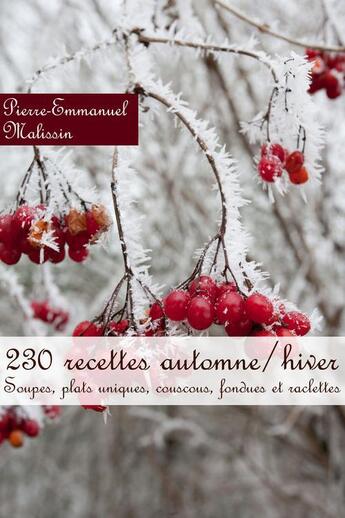 Couverture du livre « 230 recettes automne/hiver » de Pierre-Emmanuel Malissin aux éditions Syllabaire Editions
