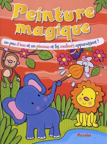 Couverture du livre « Peinture magique/elephant » de  aux éditions Piccolia