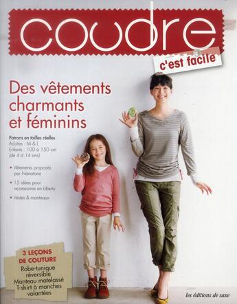 Couverture du livre « Des vêtements charmants et féminins » de  aux éditions De Saxe