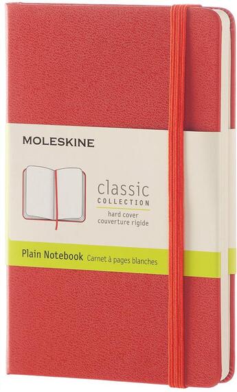 Couverture du livre « Carnet blanc poche rigide corail » de  aux éditions Moleskine