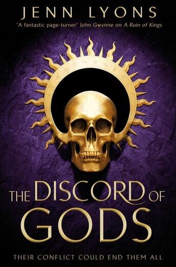 Couverture du livre « THE DISCORD OF GODS » de Jenn Lyons aux éditions Tor Books