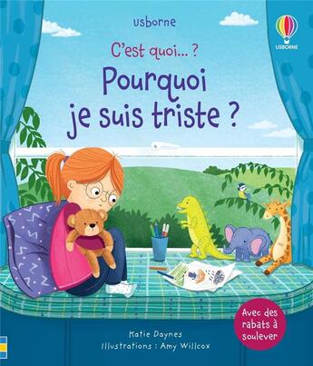 Couverture du livre « C'est quoi... : pourquoi je suis triste ? » de Katie Daynes et Amy Willcox aux éditions Usborne