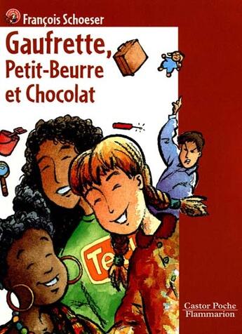 Couverture du livre « Gaufrette, petit-beurre et chocolat - - roman, junior des 7/8ans - illustrations, noir et blanc » de Schoeser Francois aux éditions Pere Castor