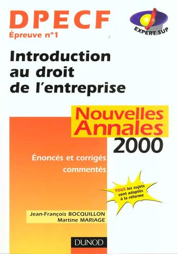 Couverture du livre « Decf N.2 ; Relations Juridiques De Credit, De Travail Et De Contentieux » de Jean-Francois Bocquillon et Martine Mariage aux éditions Dunod