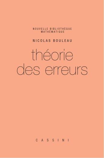 Couverture du livre « Théorie des erreurs » de Nicolas Bouleau aux éditions Cassini