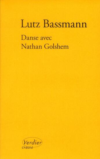 Couverture du livre « Danse avec Nathan Golshem » de Lutz Bassmann aux éditions Verdier