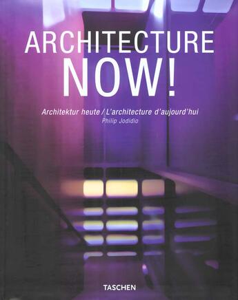 Couverture du livre « Architecture now vol. 1-trilingue » de  aux éditions Taschen