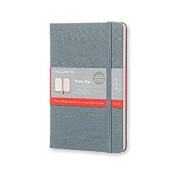 Couverture du livre « Carnet two go medium rigide bleu de saxe » de  aux éditions Moleskine