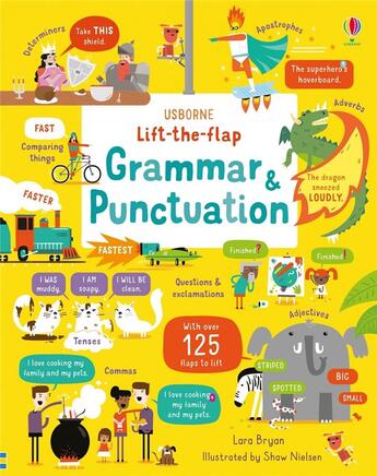 Couverture du livre « Lift-the-flap grammar & punctuation » de Bryan/Nielsen aux éditions Usborne