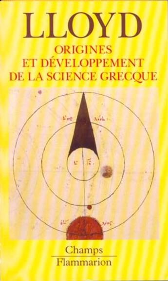 Couverture du livre « Origines et developpement de la science grecque » de Lloyd G E R. aux éditions Flammarion