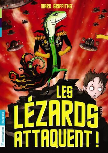 Couverture du livre « Les lézards attaquent ! » de Mark Griffiths aux éditions Pere Castor