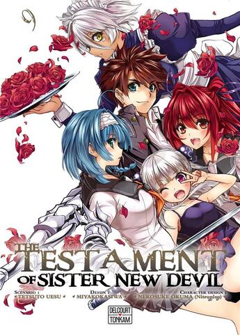 Couverture du livre « The testament of sister new devil Tome 9 » de Tetsuto Uesu et Miyakokasiwa et Nekosuke Okuma aux éditions Delcourt