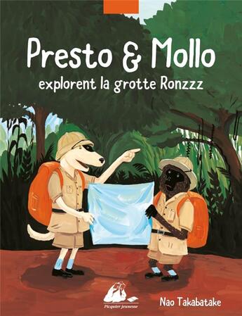 Couverture du livre « Presto et Mollo explorent la grotte Ronzzz » de Nao Takabatake aux éditions Picquier