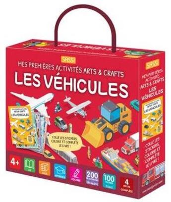 Couverture du livre « Mes premières activités arts & crafts : les véhicules » de Aa.Vv. aux éditions Sassi