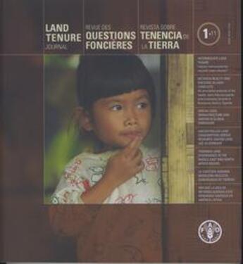 Couverture du livre « Land tenure journal n.1/11, may 2011/ revue des questions foncieres n.1/11, mai 2011/revista sobre t » de  aux éditions Fao