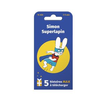 Couverture du livre « Carte MAX ; Simon Superlapin : 5 histoires à télécharger » de Stephanie Blake aux éditions Ecole Des Loisirs