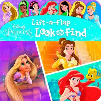 Couverture du livre « CHERCHE ET TROUVE ; princesses » de Disney aux éditions Pi Kids