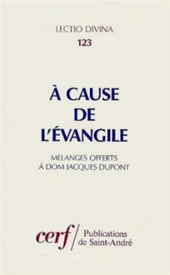 Couverture du livre « A cause de l'Evangile » de Marguerite Hoppenot aux éditions Cerf