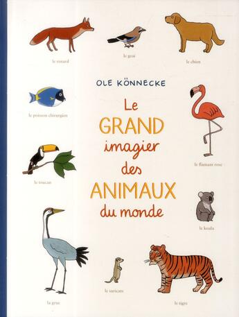 Couverture du livre « Le grand imagier des animaux du monde » de Konnecke Ole aux éditions Ecole Des Loisirs